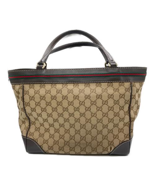 GUCCI（グッチ）GUCCI (グッチ) GGキャンバスリボントートバッグの古着・服飾アイテム