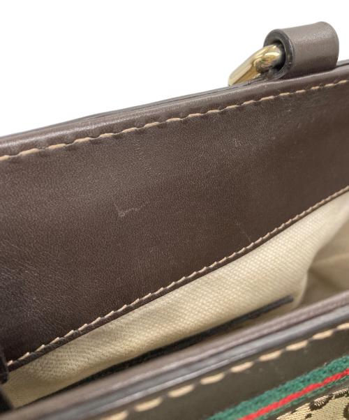 GUCCI（グッチ）GUCCI (グッチ) GGキャンバスリボントートバッグの古着・服飾アイテム