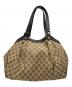 GUCCI (グッチ) GGキャンバス レザーロゴトートバッグ：40000円