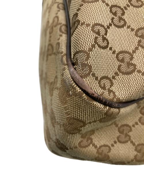 GUCCI（グッチ）GUCCI (グッチ) GGキャンバス レザーコンビトートバッグの古着・服飾アイテム
