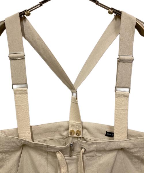 Sea Room lynn（シールームリン）Sea Room Lynn (シールームリン) クレープコットンワークサロペット ナチュラル サイズ:SIZE Mの古着・服飾アイテム