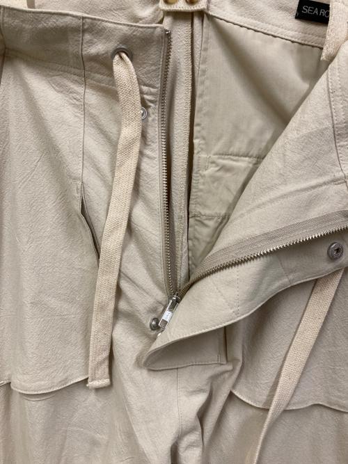 Sea Room lynn（シールームリン）Sea Room Lynn (シールームリン) クレープコットンワークサロペット ナチュラル サイズ:SIZE Mの古着・服飾アイテム