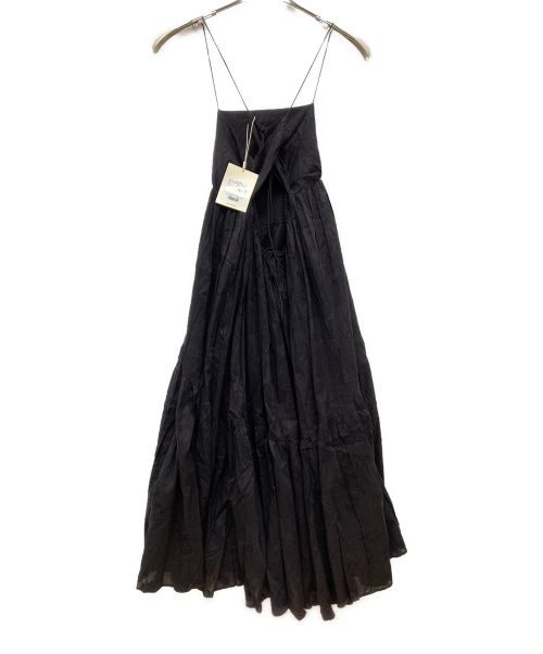 Sea Room lynn（シールームリン）Sea Room lynn (シールームリン) カットジャガードティアードワンピース ブラック サイズ:S 未使用品の古着・服飾アイテム