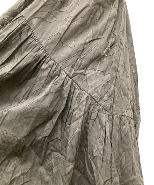 Sea Room lynn（シールームリン）Sea Room lynn (シールームリン) カットジャガードティアードワンピース ブラック サイズ:S 未使用品の古着・服飾アイテム