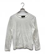 Y'sワイズ）の古着「MERCERIZED JERSEY YS STITCH LONG T」｜ホワイト