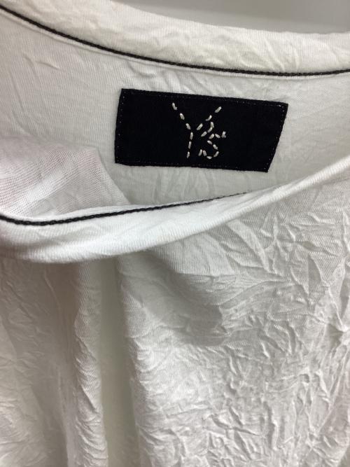 Y's（ワイズ）Y's (ワイズ) MERCERIZED JERSEY YS STITCH LONG T ホワイト サイズ:3の古着・服飾アイテム