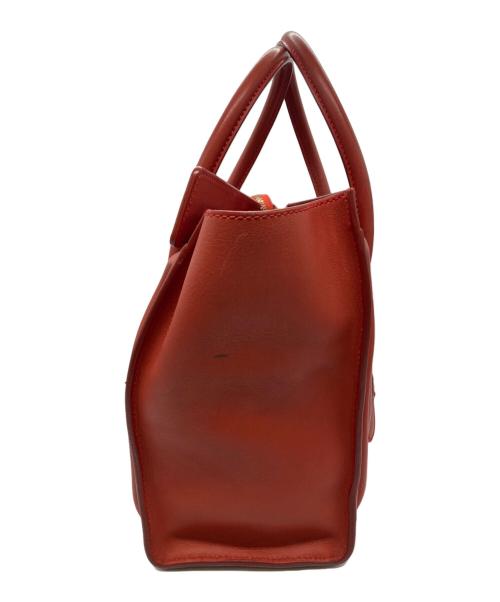 CELINE（セリーヌ）CELINE (セリーヌ) ラゲージマイクロショッパー レッドの古着・服飾アイテム