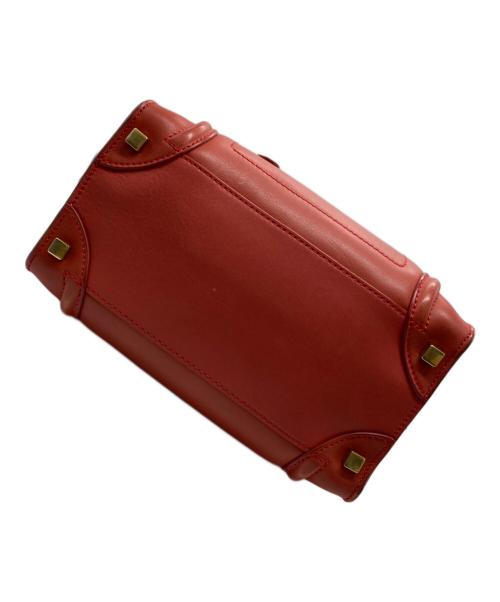 CELINE（セリーヌ）CELINE (セリーヌ) ラゲージマイクロショッパー レッドの古着・服飾アイテム