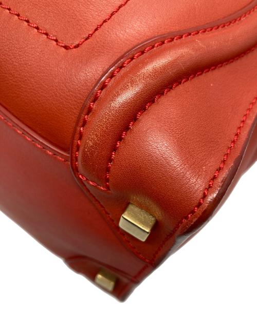 CELINE（セリーヌ）CELINE (セリーヌ) ラゲージマイクロショッパー レッドの古着・服飾アイテム