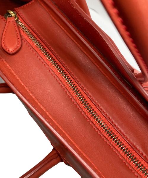 CELINE（セリーヌ）CELINE (セリーヌ) ラゲージマイクロショッパー レッドの古着・服飾アイテム