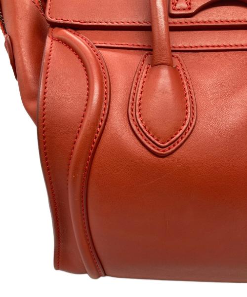 CELINE（セリーヌ）CELINE (セリーヌ) ラゲージマイクロショッパー レッドの古着・服飾アイテム