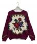 Eddie Bauer（エディーバウアー）の古着「コットンニット/薔薇/バラ/黒タグ」｜レッド