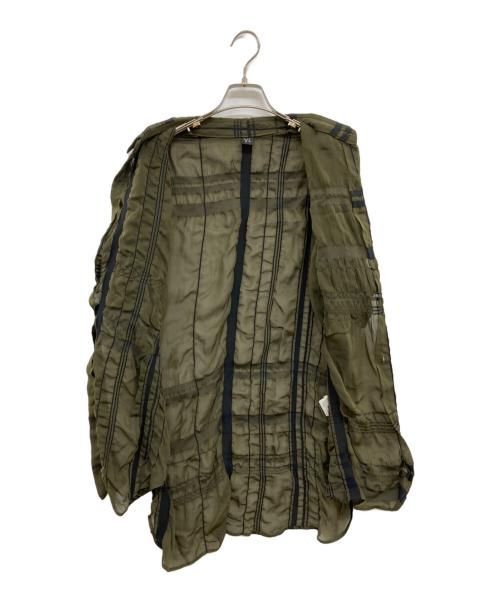 Y's（ワイズ）Y's (ワイズ) レーヨンシアーシャツ/半袖レーヨンシャツ/YZ-B05-208 カーキ サイズ:Sの古着・服飾アイテム