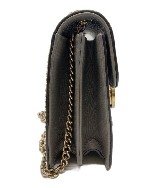 GUCCI（グッチ）GUCCI (グッチ) インターロッキング チェーン ショルダー バッグ グレーの古着・服飾アイテム