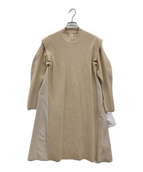 CELFORD（セルフォード）CELFORD (セルフォード) レイヤードショルダードッキングOP/ニットワンピース/ワンピース/CWN0214079CWN0214079 ベージュ サイズ:36 未使用品の古着・服飾アイテム