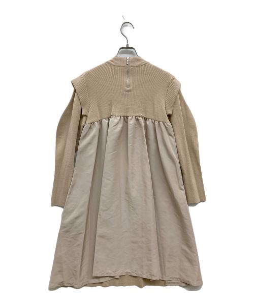 CELFORD（セルフォード）CELFORD (セルフォード) レイヤードショルダードッキングOP/ニットワンピース/ワンピース/CWN0214079CWN0214079 ベージュ サイズ:36 未使用品の古着・服飾アイテム