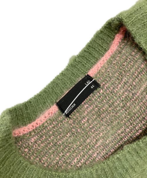 LAD MUSICIAN（ラッドミュージシャン）LAD MUSICIAN (ラッドミュージシャン) Crew Neck Pullover グリーン サイズ:44の古着・服飾アイテム
