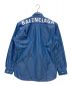 BALENCIAGA (バレンシアガ) バックロゴストライプシャツ ブルー サイズ:38：33000円