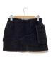 H BEAUTY&YOUTH (エイチ ビューティー&ユース) パイルメルトンミニスカート ブラック サイズ:38：4500円