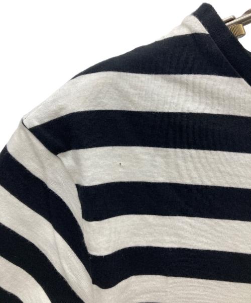 Saint Laurent Paris（サンローランパリ）Saint Laurent Paris (サンローランパリ) ボーダーカットソー ホワイト×ブラック サイズ:Sの古着・服飾アイテム