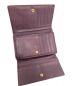 中古・古着 BOTTEGA VENETA (ボッテガベネタ) イントレチャートコンパクトウォレット パープル：8000円