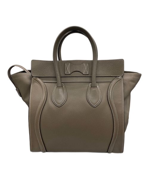 CELINE（セリーヌ）CELINE (セリーヌ) ラゲージ マイクロショッパー/ハンドバッグ/ﾚｻﾞｰバッグ/バッグ ベージュの古着・服飾アイテム