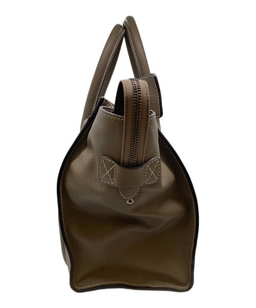 CELINE（セリーヌ）CELINE (セリーヌ) ラゲージ マイクロショッパー/ハンドバッグ/ﾚｻﾞｰバッグ/バッグ ベージュの古着・服飾アイテム