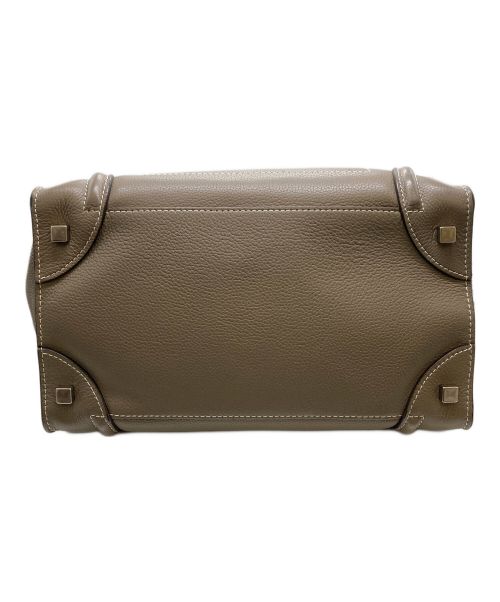 CELINE（セリーヌ）CELINE (セリーヌ) ラゲージ マイクロショッパー/ハンドバッグ/ﾚｻﾞｰバッグ/バッグ ベージュの古着・服飾アイテム