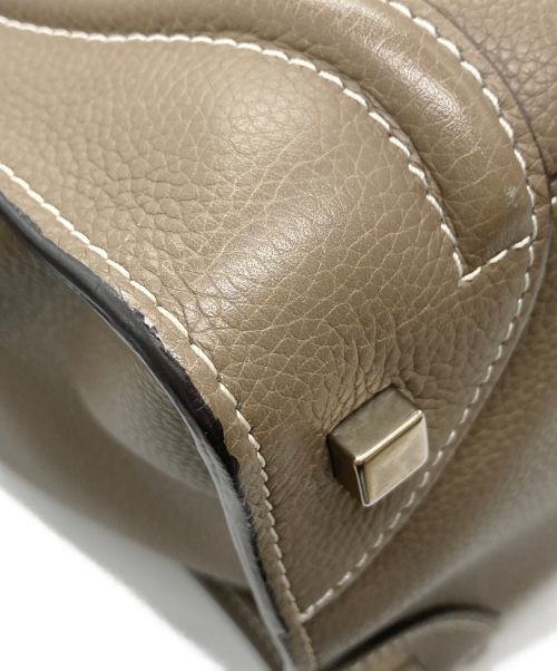 CELINE（セリーヌ）CELINE (セリーヌ) ラゲージ マイクロショッパー/ハンドバッグ/ﾚｻﾞｰバッグ/バッグ ベージュの古着・服飾アイテム