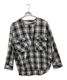 nonnative（ノンネイティブ）の古着「CARPENTER SHIRT JACKET COTTON OMBRE PLAID」｜ネイビー×ホワイト