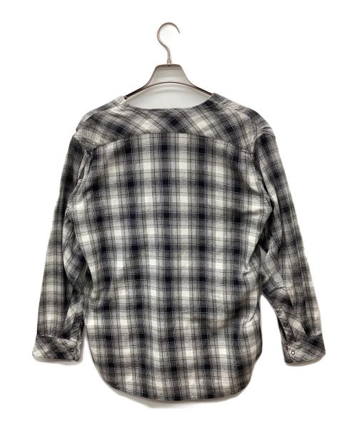 nonnative（ノンネイティブ）nonnative (ノンネイティブ) CARPENTER SHIRT JACKET COTTON OMBRE PLAID ネイビー×ホワイト サイズ:1の古着・服飾アイテム