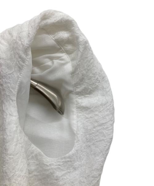 cygne（シーニュ）cygne (シーニュ) ジャガードパフショルダーブラウス/パフショルダーブラウス/ ホワイト サイズ:1の古着・服飾アイテム