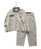 90909090）の古着「Animal Coveralls Jacket セットアップ」｜ホワイト