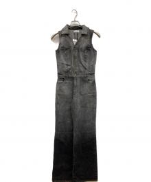 LAGUA GEM（ラグアジェム）の古着「GRADATION DENIM ALL IN ONE/デニムジャンプスーツ/オールインワン/ジャンプスーツ/デニム/グラデーションﾃﾞﾆﾑ/510FSM13-1910」｜ブラック