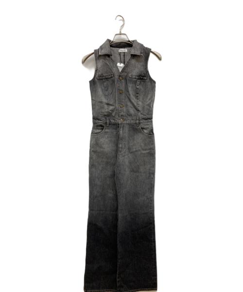 LAGUA GEM（ラグアジェム）LAGUA GEM (ラグアジェム) GRADATION DENIM ALL IN ONE/デニムジャンプスーツ/オールインワン/ジャンプスーツ/デニム/グラデーションﾃﾞﾆﾑ/510FSM13-1910 ブラック サイズ:S 未使用品の古着・服飾アイテム