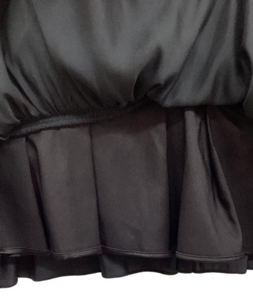 Sea Room lynn（シールームリン）Sea Room lynn (シールームリン) パッドinサテンFRILLビスチェ ブラック サイズ:F 未使用品の古着・服飾アイテム