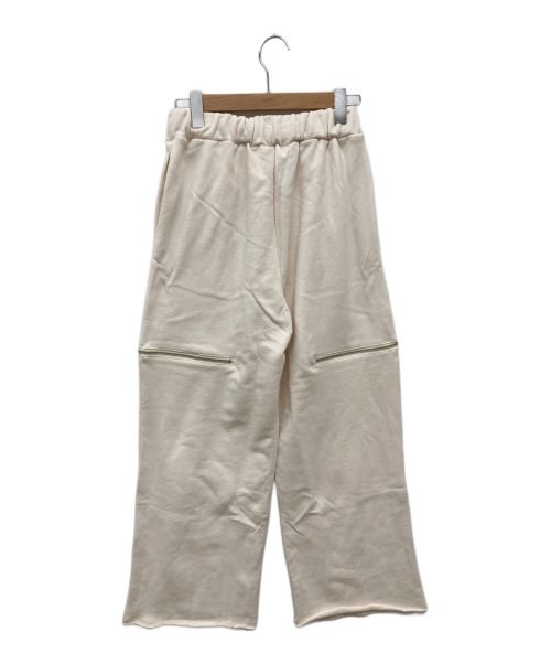 Sea Room lynn（シールームリン）Sea Room Lynn (シールームリン) ハイウエスト Zipカットスウェットパンツ アイボリー サイズ:M 未使用品の古着・服飾アイテム