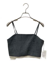 anuke（アンヌーク）の古着「Cutoff Twill Bustier」｜グレー