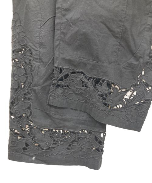anuke（アンヌーク）anuke (アンヌーク) Cutwork Lace Pants/カットワークレースパンツ/レースパンツ/62410703 ブラック サイズ:38の古着・服飾アイテム