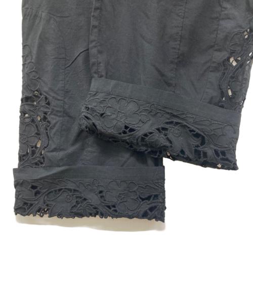 anuke（アンヌーク）anuke (アンヌーク) Cutwork Lace Pants/カットワークレースパンツ/レースパンツ/62410703 ブラック サイズ:38の古着・服飾アイテム