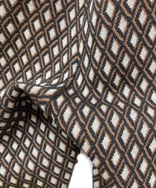 SASQUATCHfabrix.（サスクワッチファブリックス）SASQUATCHfabrix. (サスクワッチファブリックス) BOOT CUT RETRO TRACK PANTS ブラウン×ブラック サイズ:Mの古着・服飾アイテム