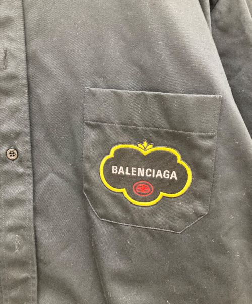 BALENCIAGA（バレンシアガ）BALENCIAGA (バレンシアガ) ダブルスリーブシャツ/603106 TGQ07 ブラック サイズ:39の古着・服飾アイテム