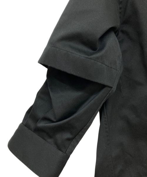BALENCIAGA（バレンシアガ）BALENCIAGA (バレンシアガ) ダブルスリーブシャツ/603106 TGQ07 ブラック サイズ:39の古着・服飾アイテム