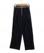 STUDIOUSステュディオス）の古着「Tweedy Jersey Pants/ジャージーパンツ/123340053」｜ブラック