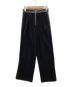 STUDIOUS（ステュディオス）の古着「Tweedy Jersey Pants/ジャージーパンツ/123340053」｜ブラック