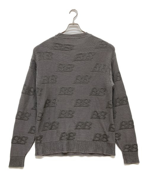 BALENCIAGA（バレンシアガ）BALENCIAGA (バレンシアガ) BBロゴニットセーター/646993 T3194 グレー サイズ:XSの古着・服飾アイテム