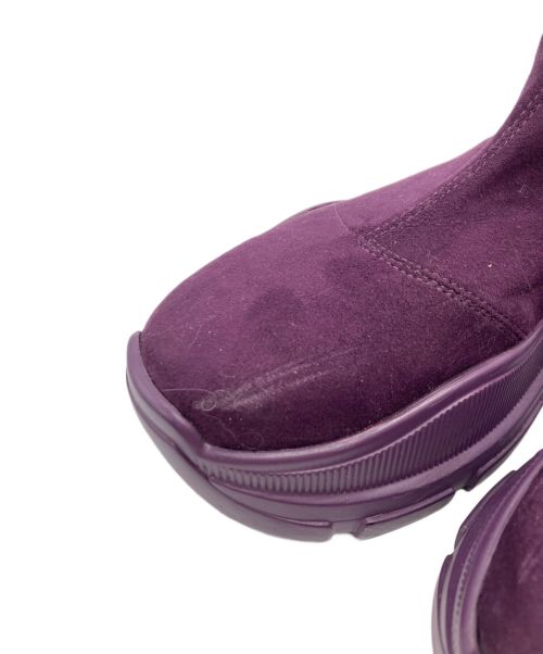 YELLO（イエロ）YELLO (イエロー) astro single sneaker short boots/ショートブーツ/スエードブーツ/ブーツ/スリッポン パープル サイズ:Mの古着・服飾アイテム