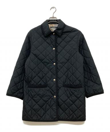 サルヴァトーレ フェラガモ フード付 キルティングコート 裏地総柄 黒 M サルヴァトーレ フェラガモ フード付 キルティングコート 裏地総柄 黒 M