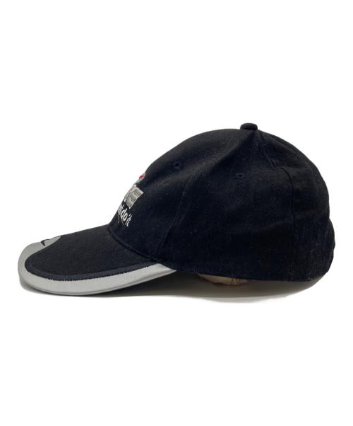 NIKE（ナイキ）NIKE (ナイキ) USA製/90ｓ/OLD NIKE ヴィンテージキャップ/デットストック ブラック×シルバー 未使用品の古着・服飾アイテム