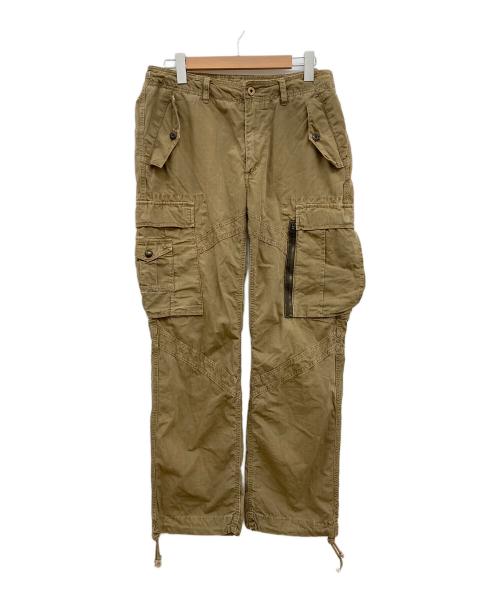 POLO RALPH LAUREN（ポロ・ラルフローレン）POLO RALPH LAUREN (ポロ・ラルフローレン) 90s military cargo pants/カーゴパンツ/Y2K/MIL-J-4883A/ギミックカーゴパンツ月桂樹ボタン オリーブ サイズ:W32の古着・服飾アイテム